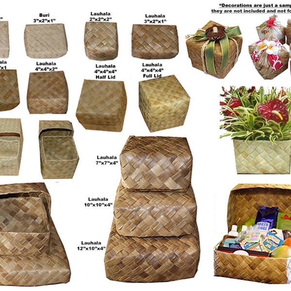 Lauhala Boxes Gifts Baskets