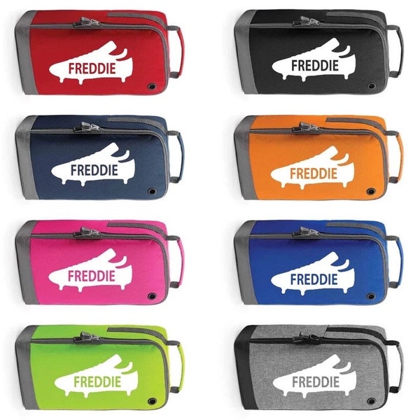 SALE Personalised Custom Football Shoes Boot Bag Boys Girls Footy Any Name Kids Sports PE Kit