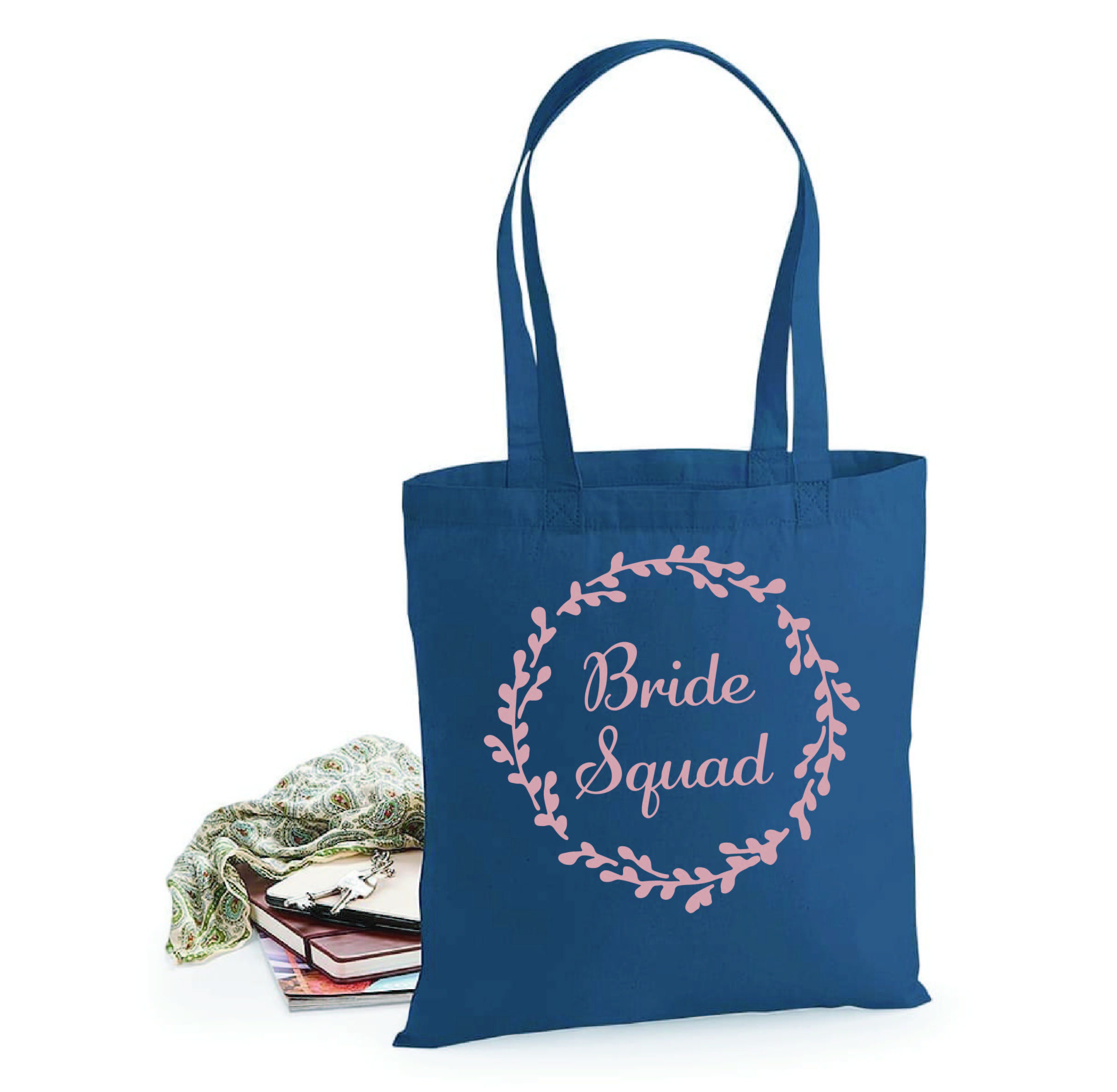 personalised Wedding Party Bridal Tote Bag Bridesmaid Favour Hen Party Gift Bag 