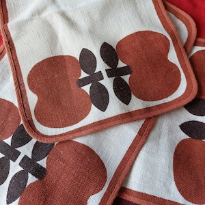 Sodahl Denmark Vintage 3 napkins screen-printed jute | polyester image 1