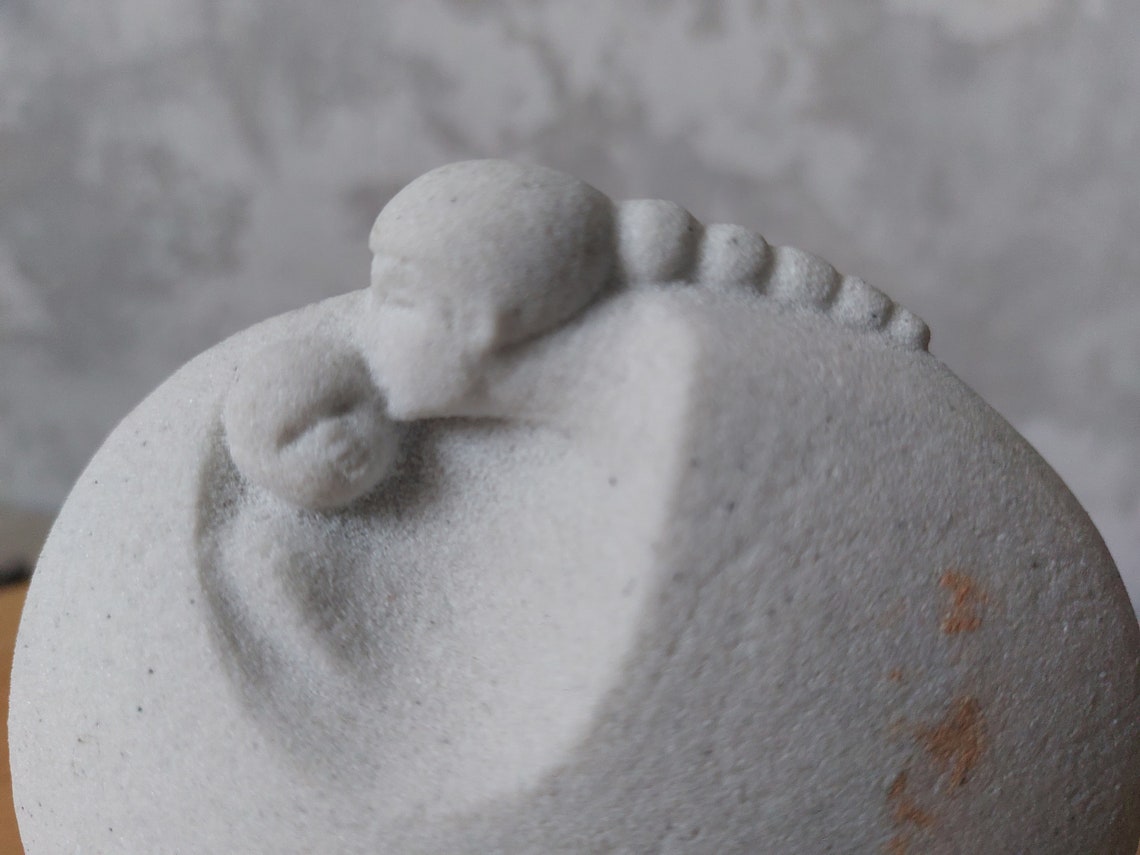 Marbell Stone Art Belgium Carving Mother and Child,cubism,abstract