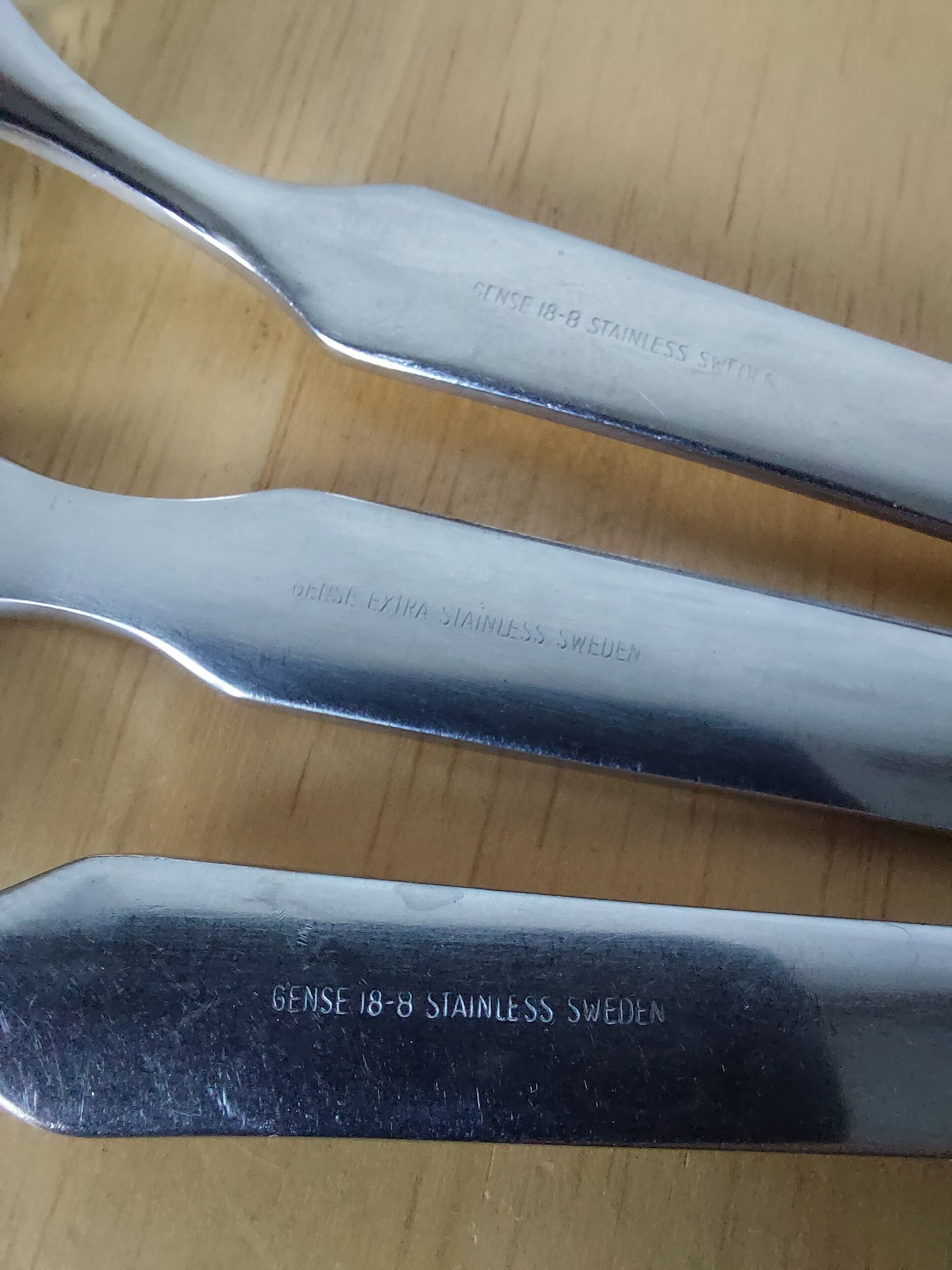 Vintage Gense, Sweden, Children's Cutlery Set, Spoon,fork and