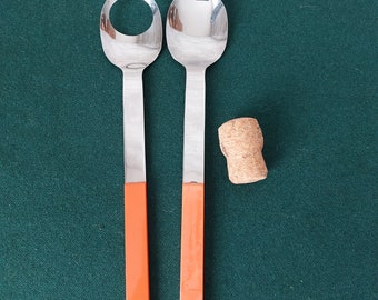 Boda Buffe | Stainless Steel | Salad Serving Cutlery | Salad Serving Spoons | Design by Signe Persson Melin | 70s