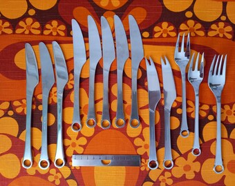 Frigast Denmark and Gense Sweden Pantry cutlery,13 pieces.Designer Henning Seidelin