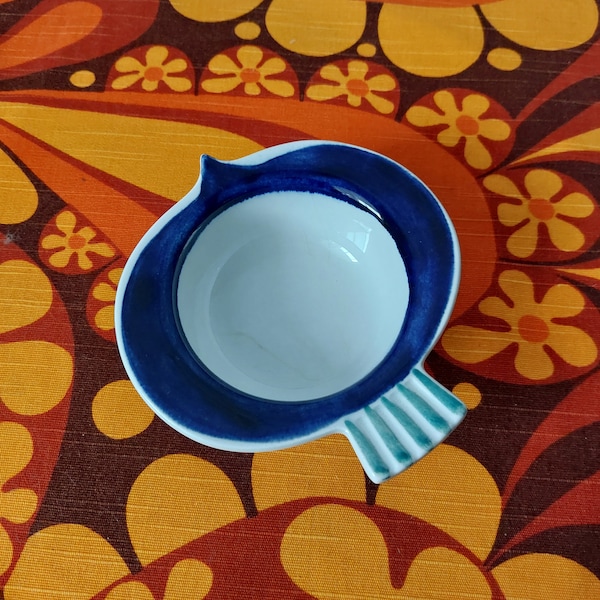 Rörstrand Picknick,very rare Bowl (model 76),Radish,blue,designed Marianne Westman