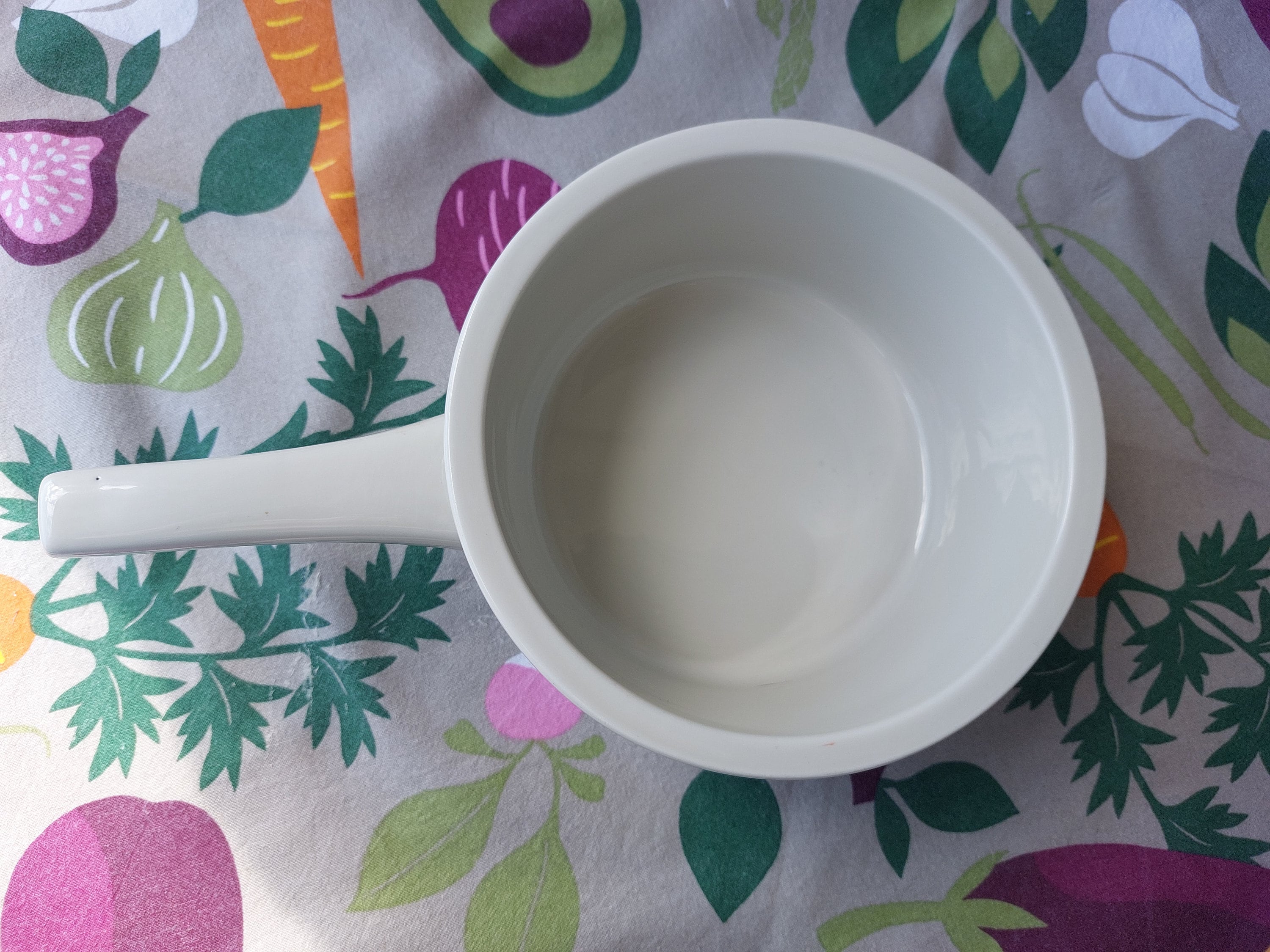 Vintage Rörstrand Forma Ovenproof Bowl With Handle White/brown. Sweden