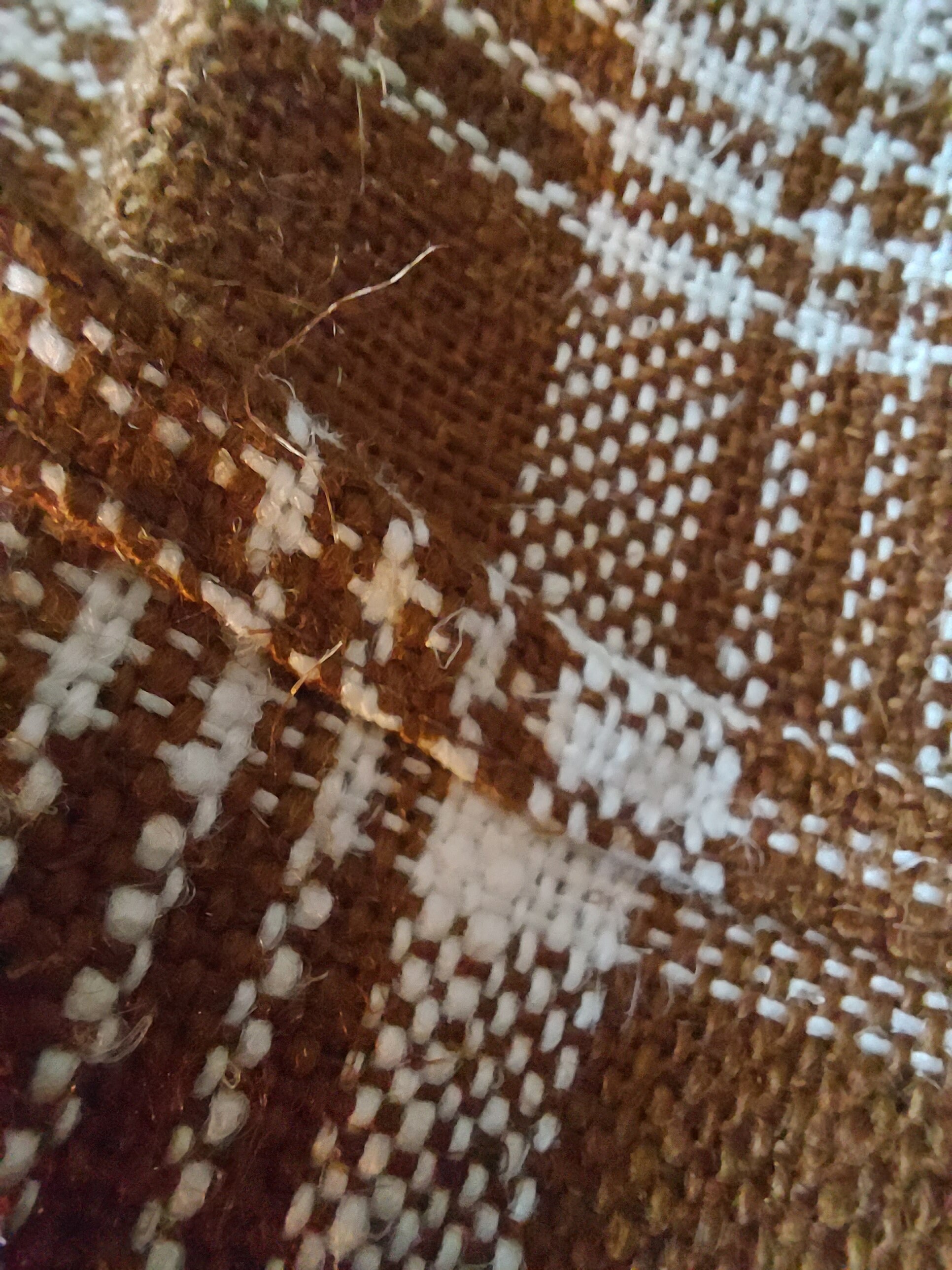 ヴィンテージ Tampella COOK コレクション、100% リネン、チェック柄