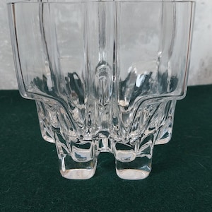 Riihimäen lasi Finland Paalutalo (Stilt house), Helena Tynell,vintage glass vase signed