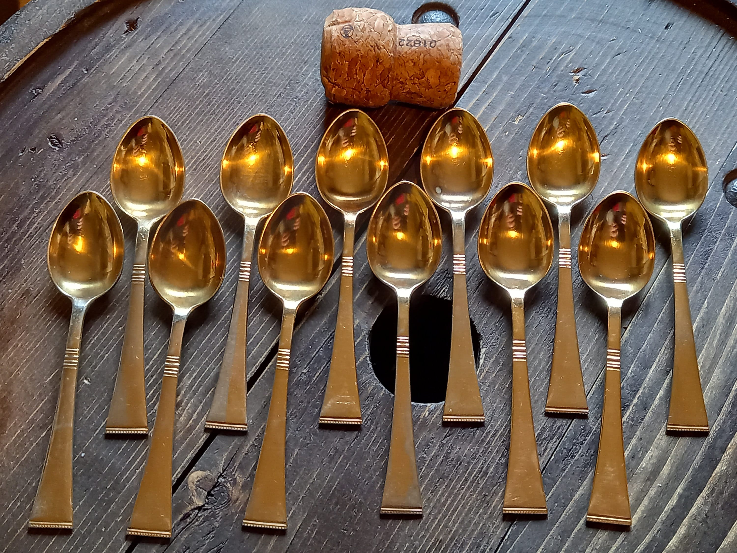 C.G. Hallberg IMA ALP, Made in Sweden 12 Alpaca Gold Plated Coffee