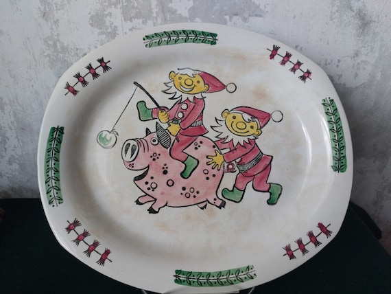 Very Rare Upsala Ekeby, Gefle,serving Plate 