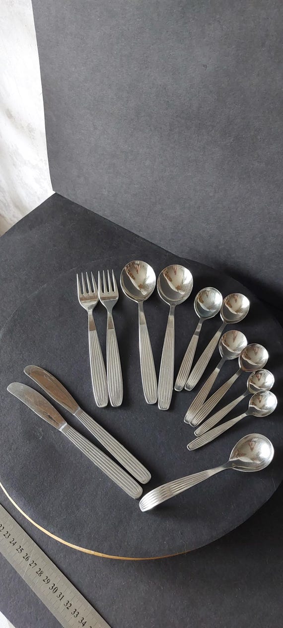 ★HACKMAN　FINLAND　カトラリーセット　14本　ほぼ未使用 Hackman Scandia Finland Kaj Frank | Set Cutlery | 13 Pieces - Etsy