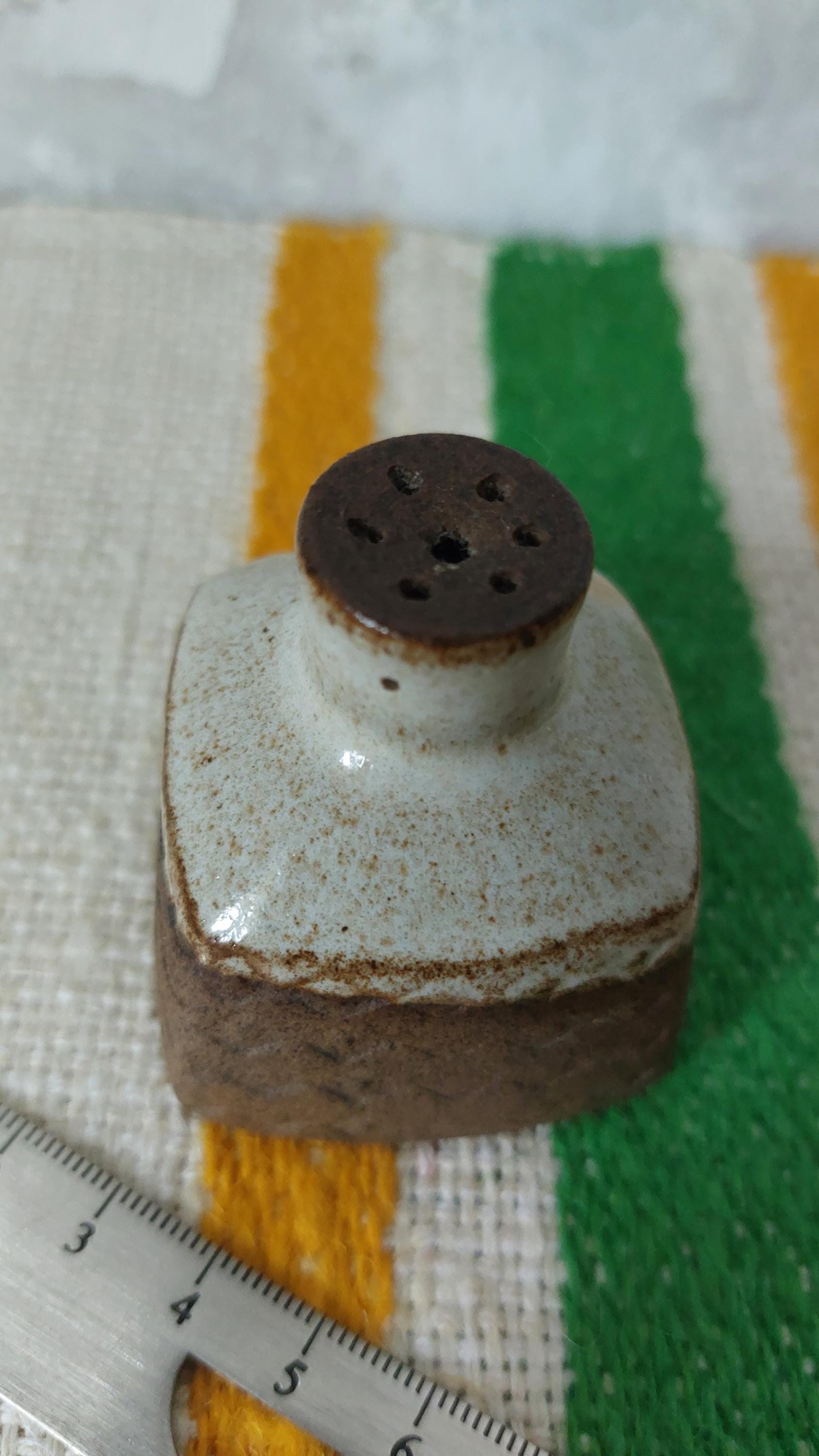 Signe Persson-melin,rare Salt Shaker, Small Partially Glazed