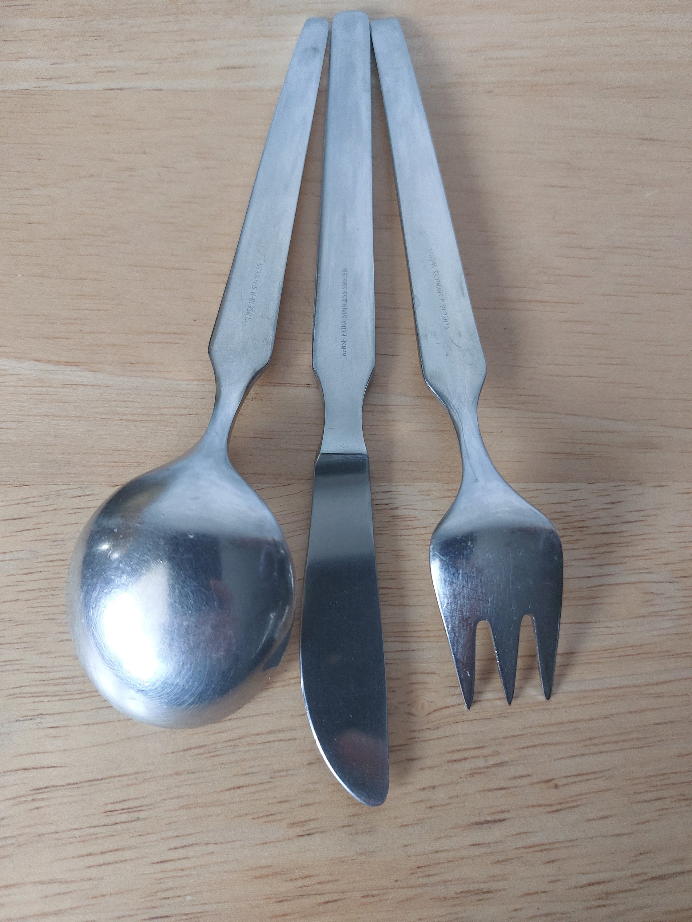Gense 18p Swedish cutlery ディナー ランチ カトラリー Vintage Gense, Sweden, Children's Cutlery Set, Spoon,fork and
