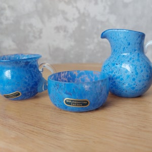 Vintage Smålandshyttan Art Glass Miniature Service Set - 1960s/70s