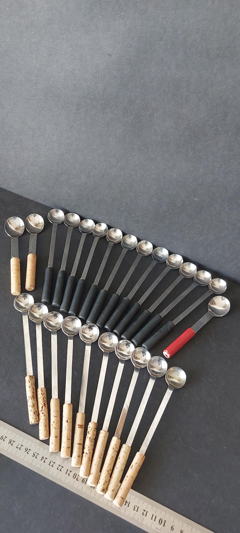 Boda Nova 22 latte/3 coffee spoons,design by Signe Persson Melin,Sweden image 1