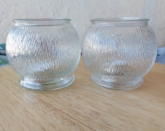 HAVI Finland Glass 2 x CANDLE HOLDERS