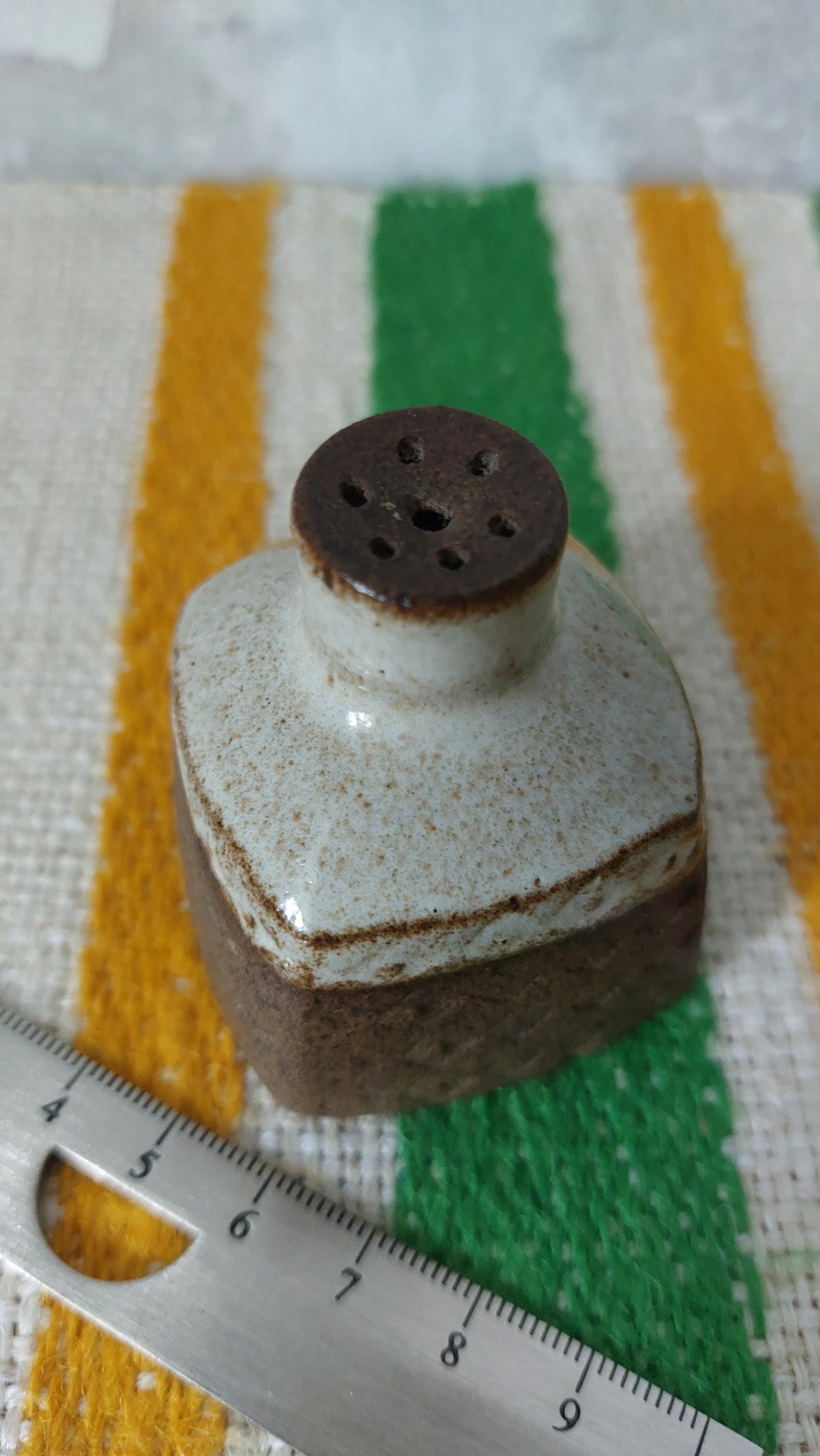 Signe Persson-melin,rare Salt Shaker, Small Partially Glazed