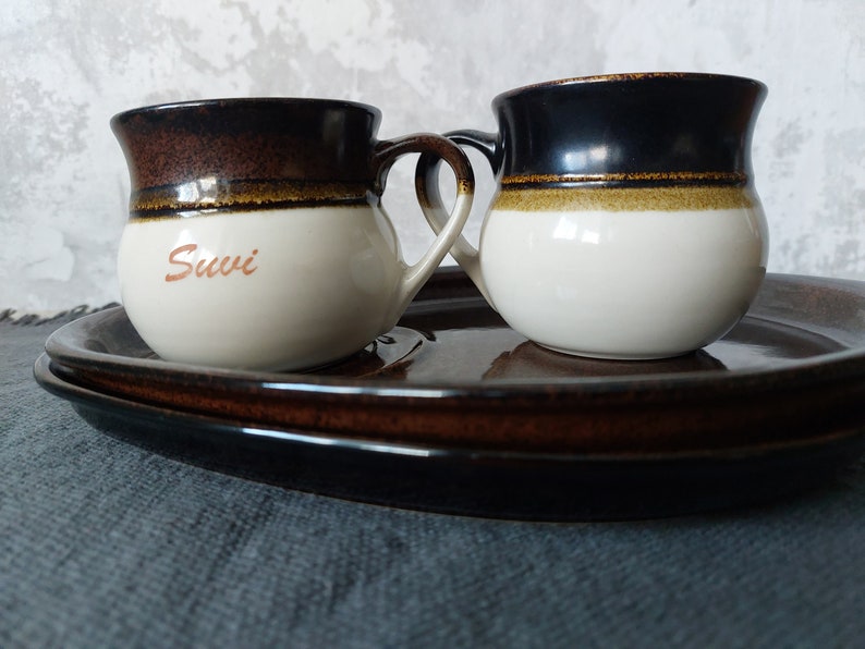 Breakfast set, 2 pairs, Heinä, Kermansavi Oy,Finland image 9