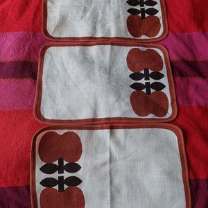 Sodahl Denmark Vintage 3 napkins screen-printed jute | polyester image 2