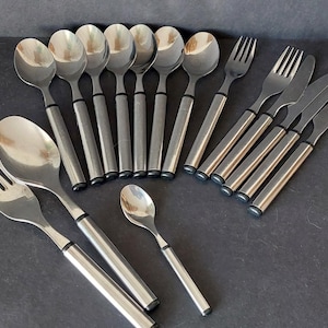 Hackman,Elegia,Besteck-Set,16-teilig,aus Edelstahl,Designer Ahti Majuri,Finnland