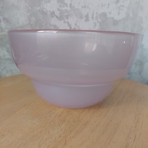 Orrefors,Sweden,Opal Pink glass bowl ,Art glass.