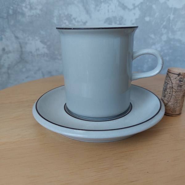 Arabia,Fennica, coffee cup and saucer,decor design by Richard Lindh,model S designed Ulla Procopé.Finland