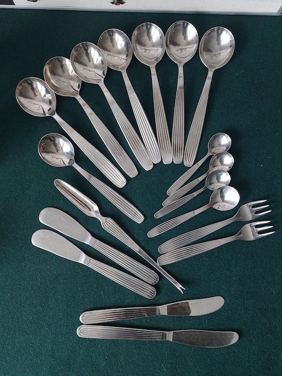 Hackman Scandia Finland Kaj Frank Set Cutlery,19 Pieces