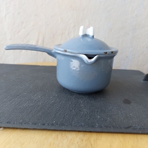 Vintage Cast Iron Small Enamel Ware Kockums Sweden,1950s
