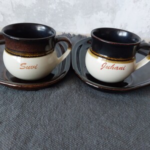 Breakfast set, 2 pairs, Heinä, Kermansavi Oy,Finland image 2