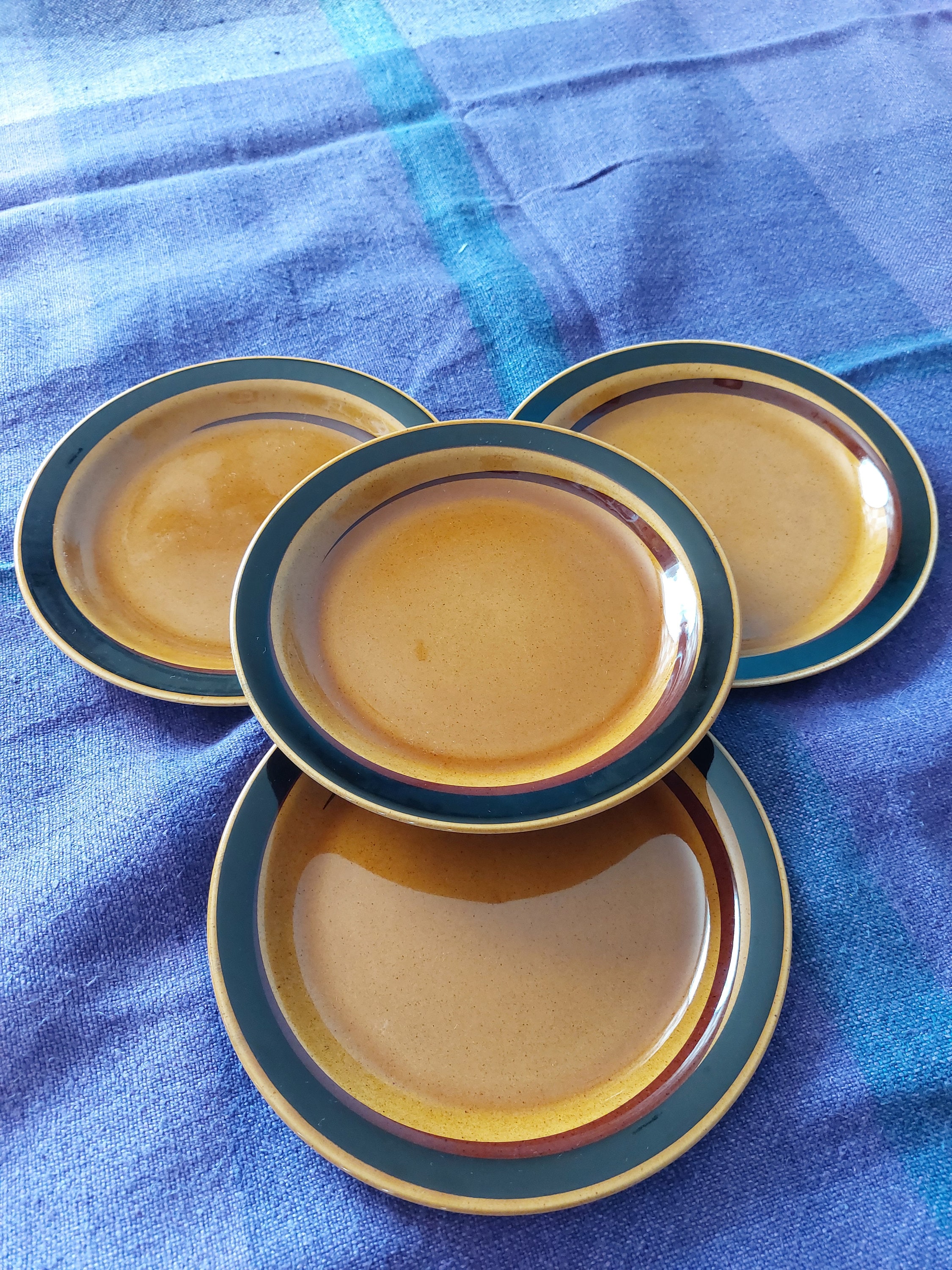Lot De 4 Assiettes Rörstrand NORDICA Par Carl Harry Stålhane - Années 70 - Porcelaine Blanche - Vintage