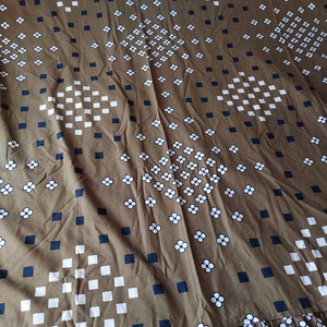 Sokos Ruustinna Tampella Finland, Vintage fabric/homemade bedspread,1960s