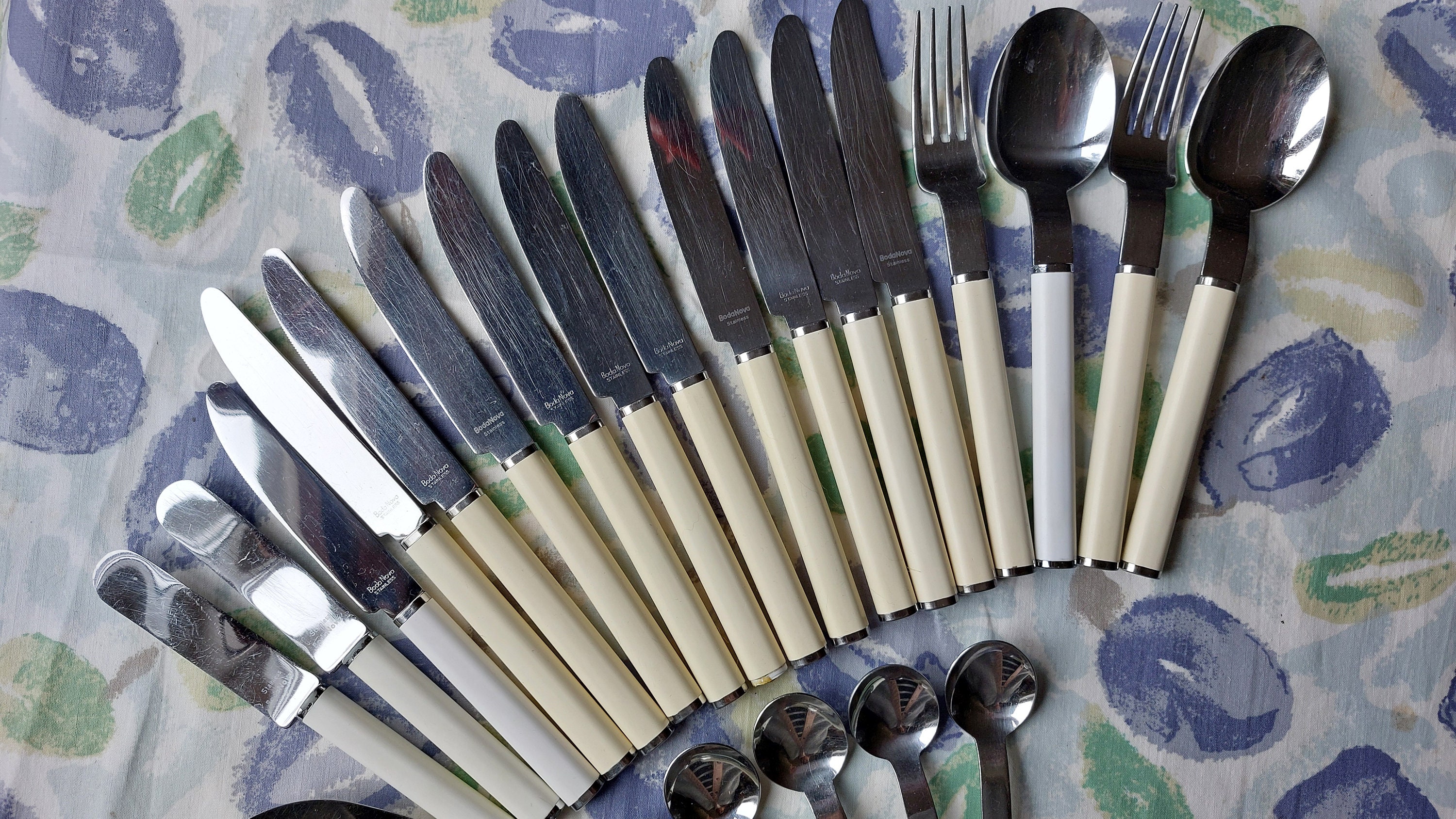 Mikael Björnstjerna Boda Nova Cutlery Oval,set of 23 Pieces,70-80s