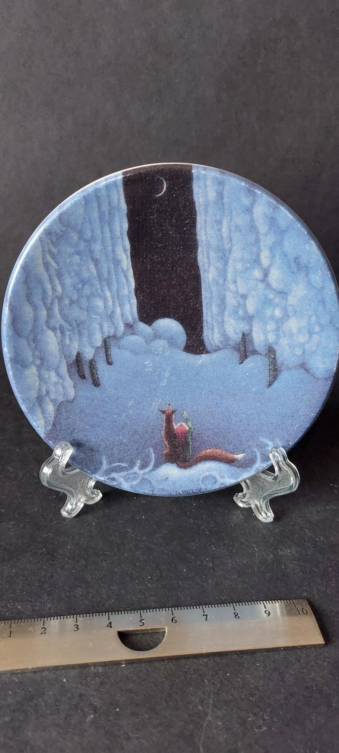 Arabia Finland Lennart Helje Wall Plate Fox and Tomte/gnome - Etsy