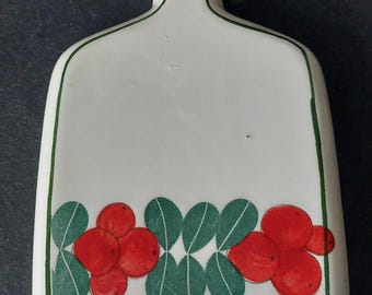 Decorative ceramic interior element or board for serving snacks