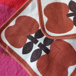 Sodahl Denmark Vintage 3 napkins screen-printed jute | polyester image 8