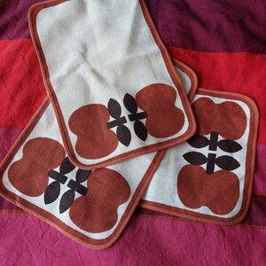 Sodahl Denmark Vintage 3 napkins screen-printed jute | polyester image 9