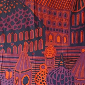 Rare Marimekko Kumiseva Fabric, Katsuji Wakisaka, Vintage Finnish