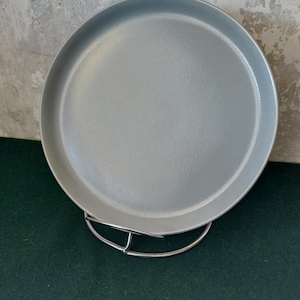 Gustavsberg BOHUS,ugnseldfast.Designer Stig Lindberg.Dinner plate.Grey glaze.Sweden