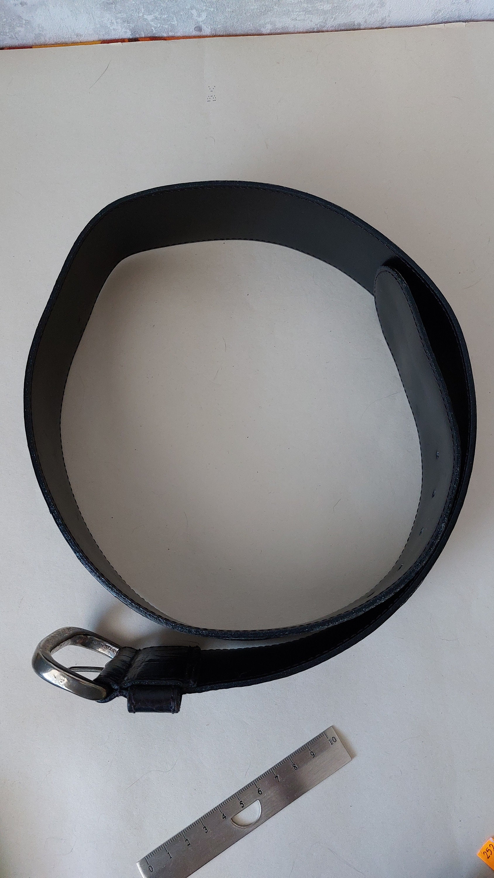 EUC Vintage Furla Black Leather Belt Made in Italy WC00089_BX2045_1007_O6000_M1.jpg main image 3