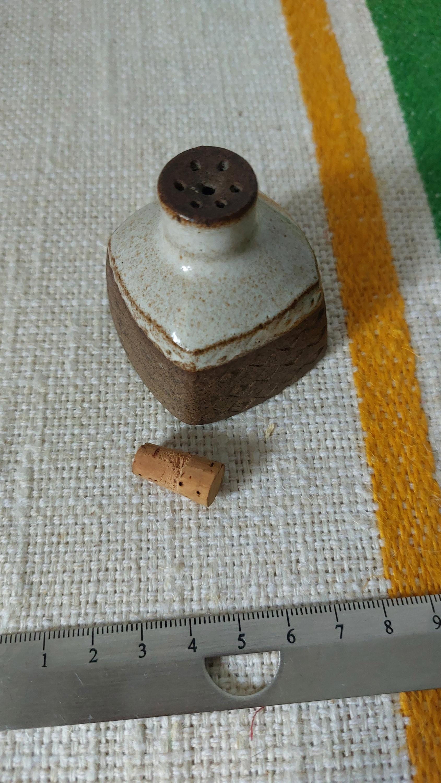 Signe Persson-melin,rare Salt Shaker, Small Partially Glazed