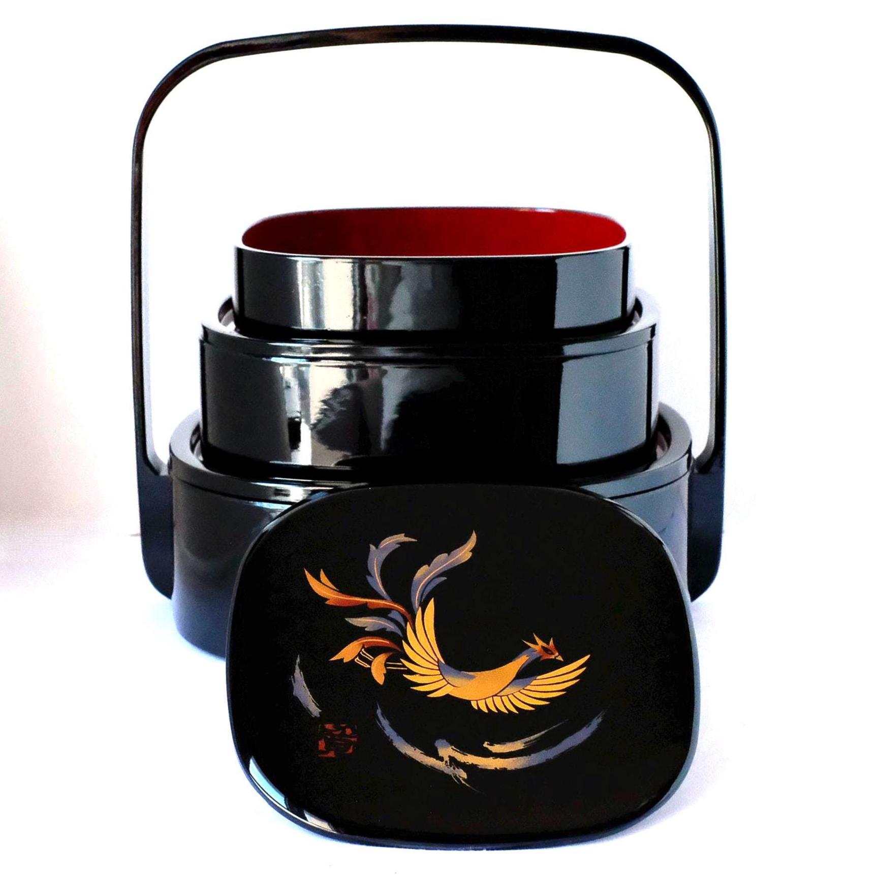 Japanese Lacquer Box Three Tier - Etsy