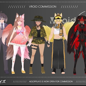 Vtuber and VRChat custom avatar commission for streaming and games