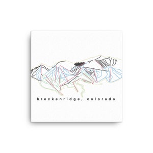 Breckenridge Ski Map Canvas