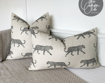 leopard bolster pillow