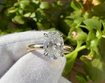 lab grown diamond engagement ring - Iconic Two-Tone Luxury Band