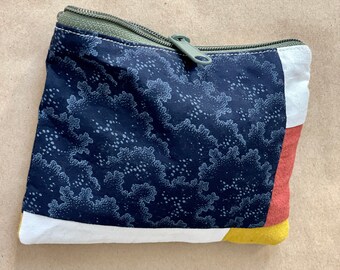 Patchwork Pouch - zipper, medium