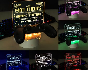 Personalised LED Colour Changing Light Gaming Controller Holder