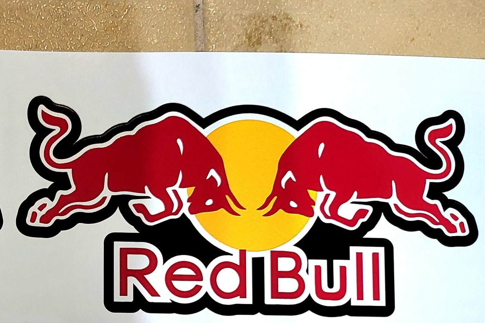 Red Bull Logo Sticker Decal Any Size Choose Any Color Etsy