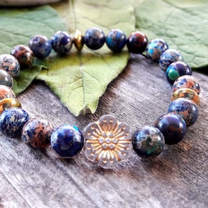 Jasper pearl bracelet