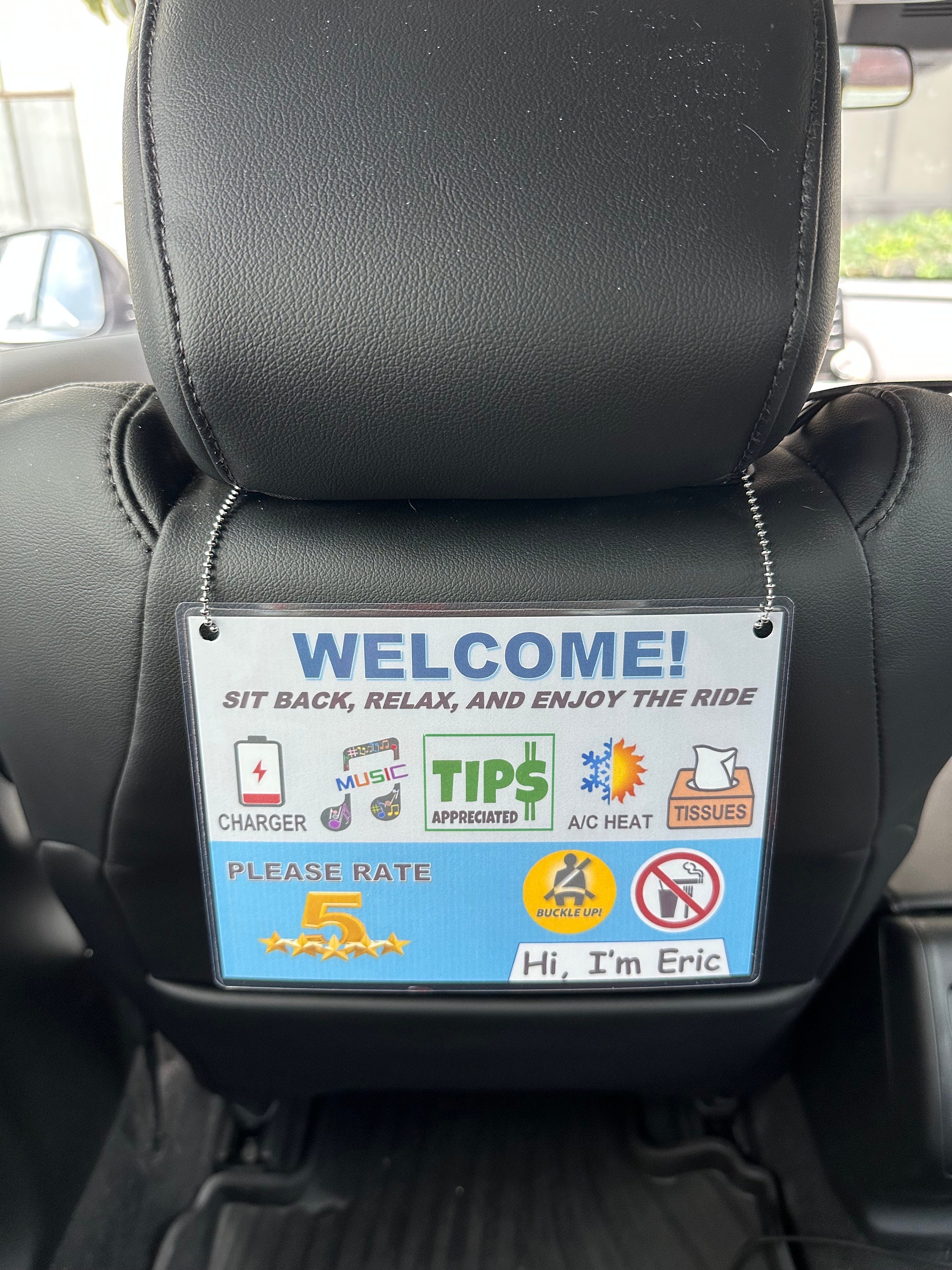 RIDESHARE Signs...boost Ratings and Increase Tips (2x) - Etsy